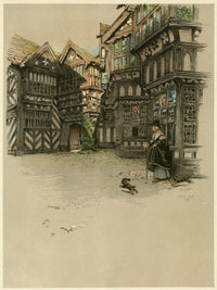 Old Manor Houses Moreton Old Hall Poster Print by Cecil Aldin