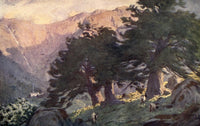 Wild Lakeland 1922 Borrowdale Yews Poster Print by A. Cooper showcasing serene nature.