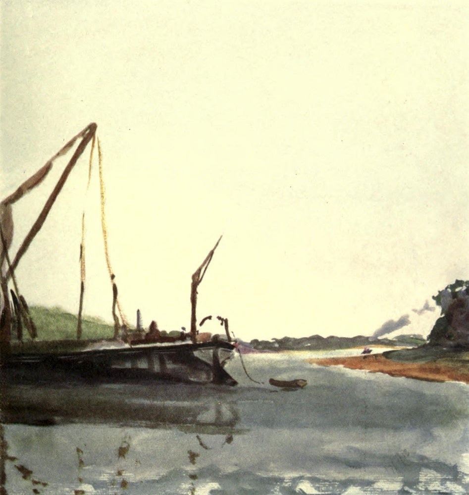 A Floating Home 1918 River Orwell Essex Poster Print