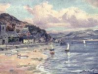 Beautiful Wales 1905 Aberdovey Poster Print by Robert Fowler