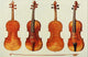 Musical Instruments 1921 Violins Poster Print by William Gibb
