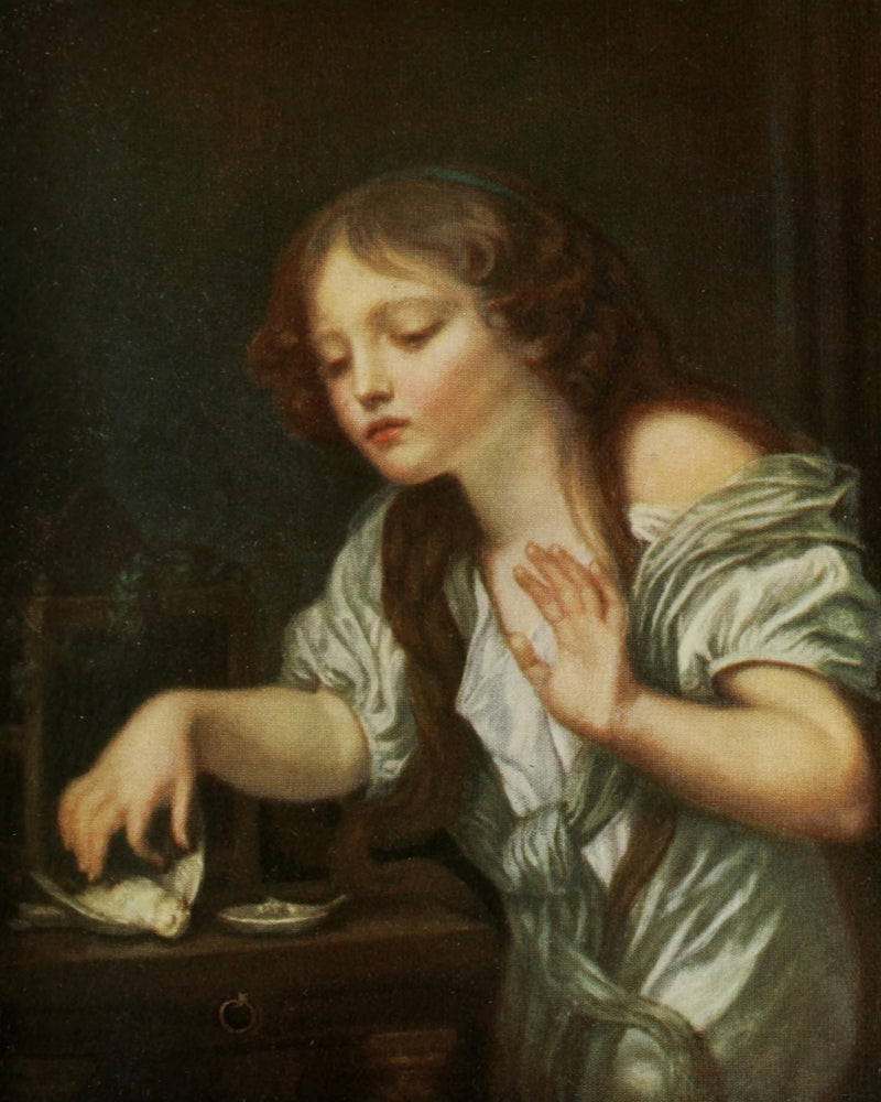 The Dead Bird Poster Print by Jean-Baptiste Greuze, a classic art piece.