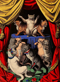 The Little Pussy-cats 1870 Dance Poster Print by Edmund Evans