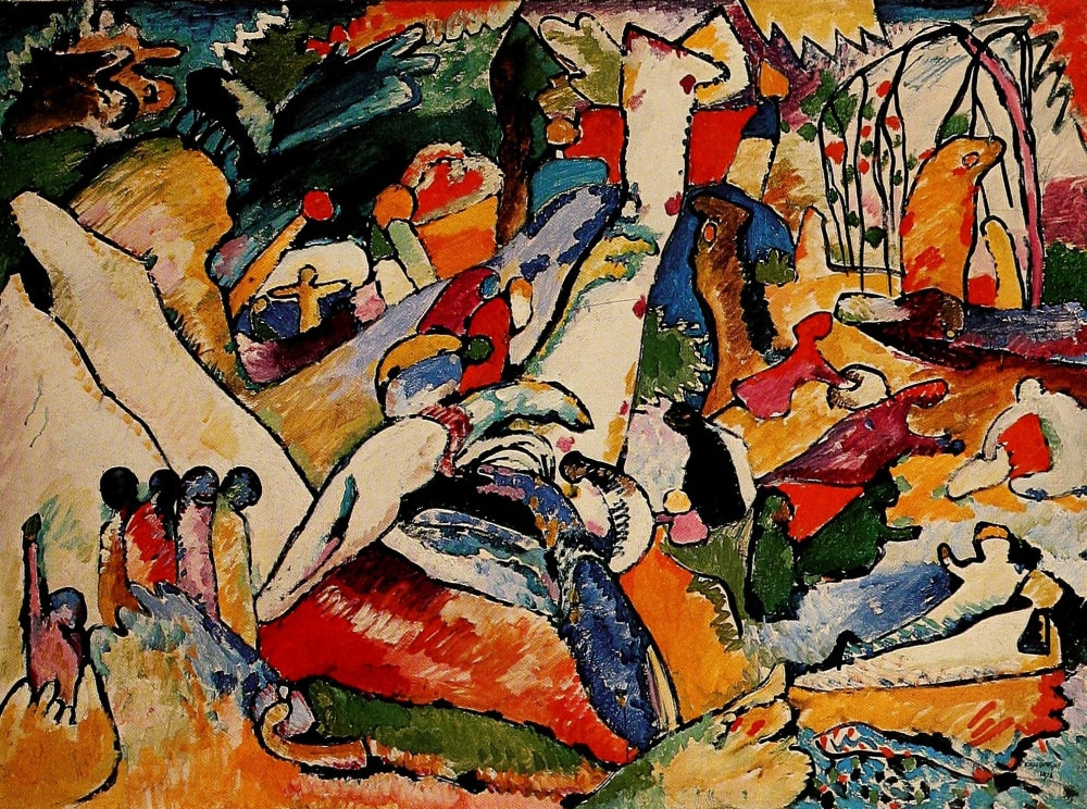 Study for Composition II 1909-10 Poster Print by Wassily Kandinsky