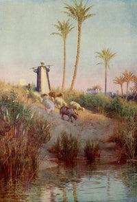 Egypt 1903 by Robert Talbot Kelly Poster Print showcasing still waters and Egyptian landscapes.