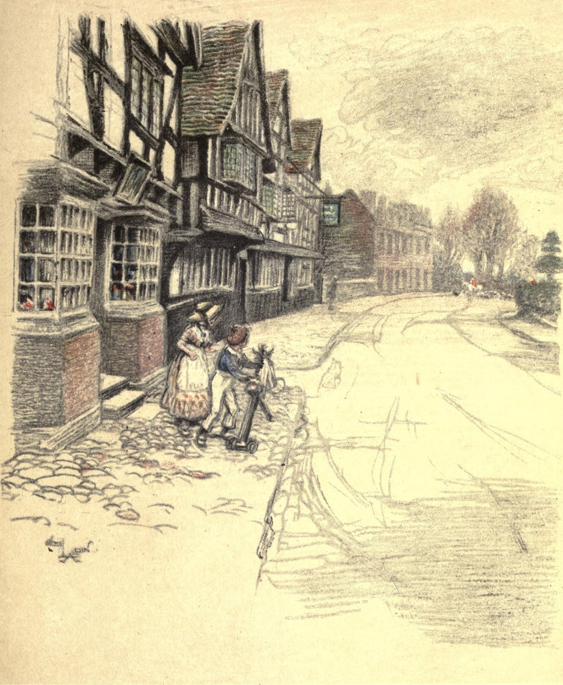 Old Inns 1921 Anchor Inn, Liphook Poster Print by Cecil Aldin