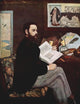Portrait of Emile Zola Art Print by Édouard Manet