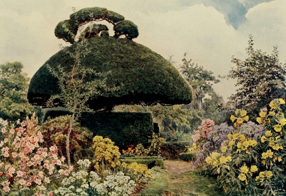 Some English Gardens 1904 Yew Arbour Poster Print by G.S. Elgood