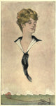 Cupid's Fair-Weather Booke 1911 Lady Poster Print by John Cecil Clay