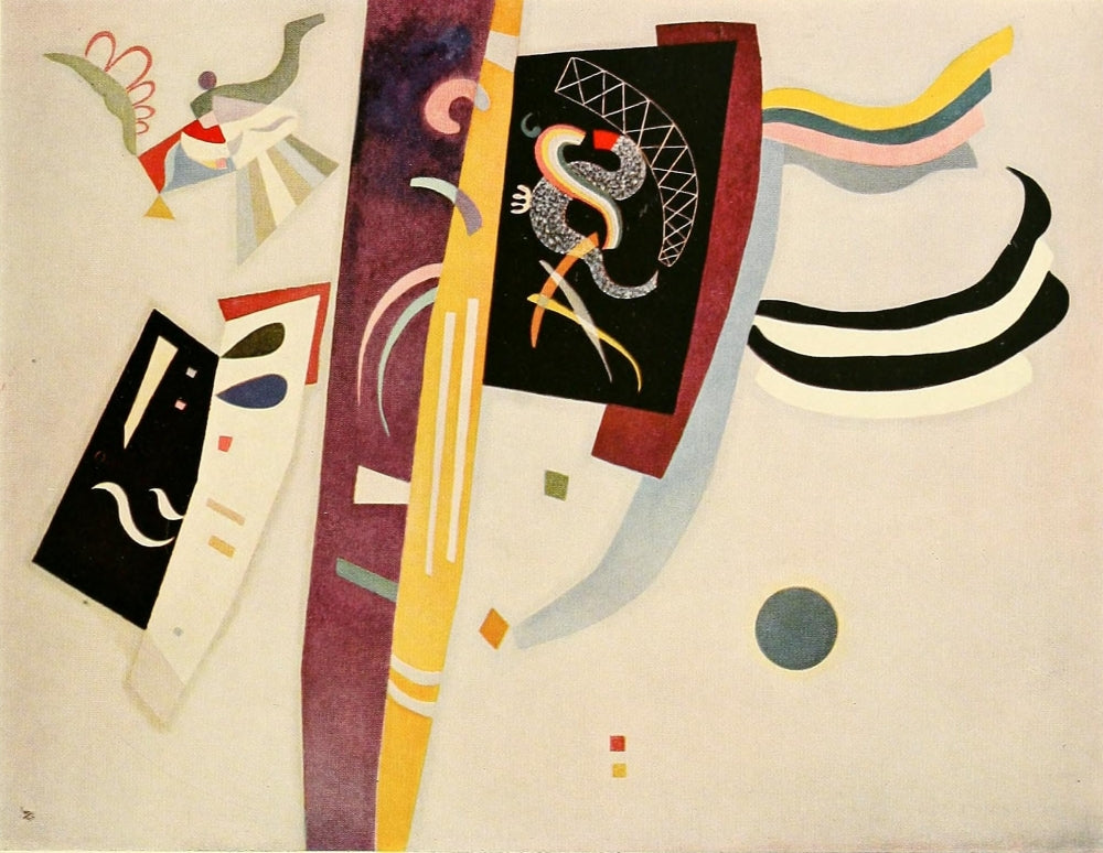 Violet-Orange 622 Art Print by Wassily Kandinsky featuring vibrant colors and abstract design.