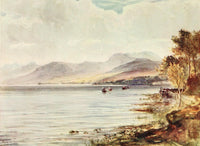 A Summer in Skye 1912 poster print featuring The Cobbler from Loch Katrine, showcasing Scottish landscape beauty.