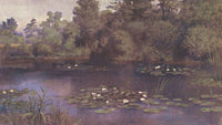 Kew Gardens 1908 Water Lily Pond Poster Print by T. Mower Martin
