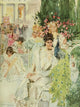 The Princess & Peacock Poster Print by Howard Chandler Christy