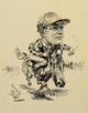 Turf in Caricature 1900 Poster Print by Jesse Sylvester, vintage art print.