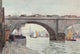 Scenery of London 1905 Tower Bridge Poster Print showcasing iconic architecture.