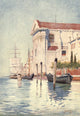 Venice 1907 Zattere Poster Print by Reginald Barrett, showcasing the beautiful waterfront.