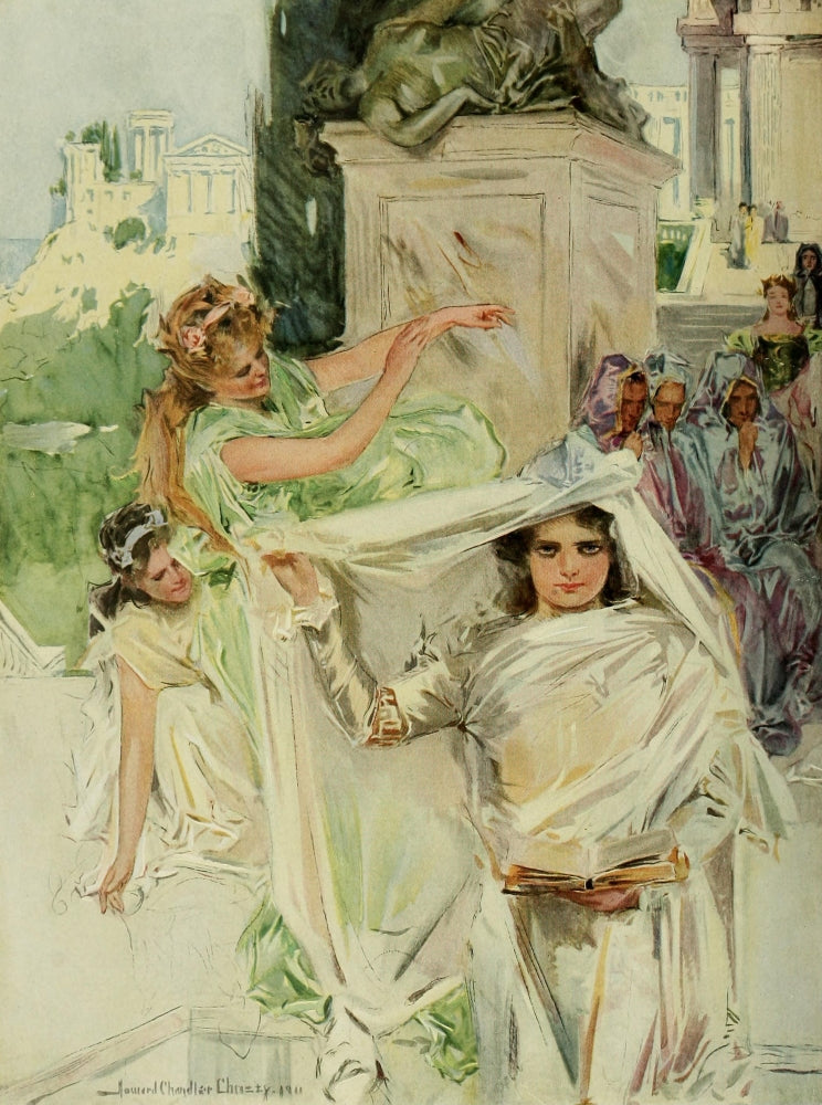 The Princess 1911 Prayer Book Poster Print by Howard Chandler Christy