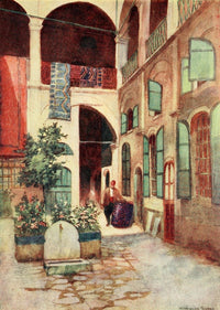 Constantinople 1906 Carpet Warehouse Poster Print by Warwick Goble