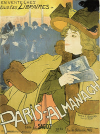 Paris Almanach 1894 Cover Poster Print by Georges de Feure - Vintage Art