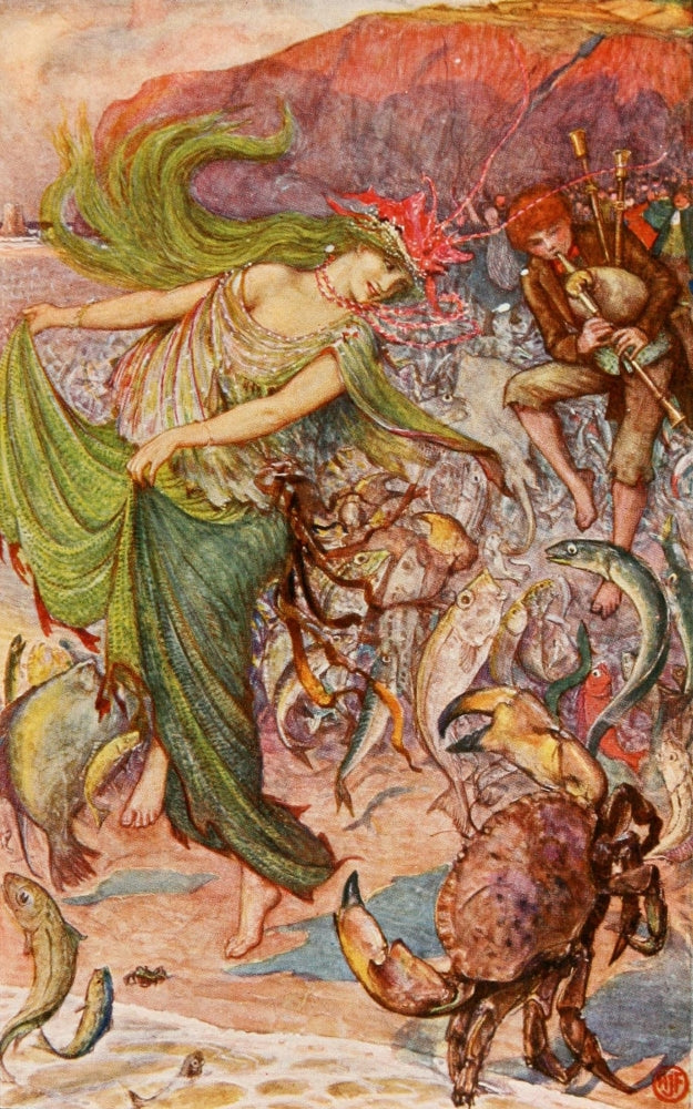 The Lilac Fairy and The Sea-Lady Poster Print by Henry J. Ford
