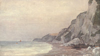 Sussex 1906 Cliffs near Eastbourne Poster Print by Wilfrid Ball