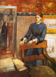 Helene Rouart in Her Father's Study Fine Art Print by Edgar Degas