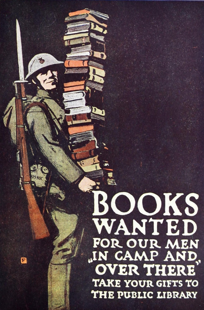 War Posters 1920 Books Wanted Poster Print by Charles Buckles Falls