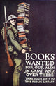 War Posters 1920 Books Wanted Poster Print by Charles Buckles Falls