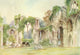 Netley Abbey East Window Poster Print by Warwick Goble, showcasing intricate architectural beauty.