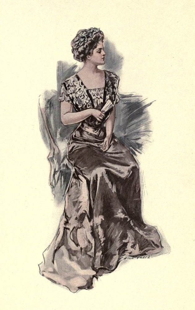 The Enchanted Hat c.1908 Woman with Fan Poster Print by Will Gref