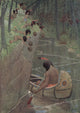 Story of Hiawatha Poster Print by Maria Kirk featuring vibrant artwork.
