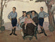 Family Group Poster Print by Fritz Burger showcasing family bonds and connection.