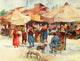 Constantinople 1906 Market at Scuteri Poster Print by Warwick Goble