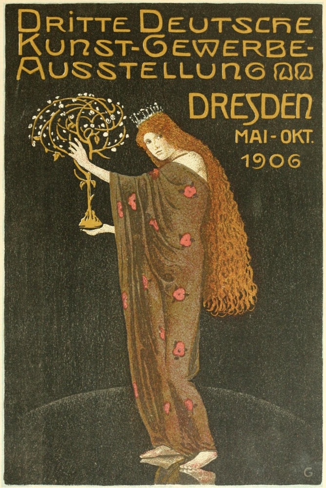 Deutsche Kunst und Dekoration 18 Poster Print by Otto Gussman, showcasing early 20th-century German art.