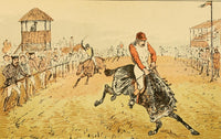 Across Country 1882 Pulling Up Poster Print by G. Bowers