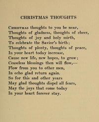Recompense 1916 Christmas Thoughts Poster Print by Helen Parr Conant