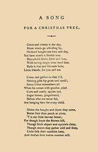 Morning Glories & Other Stories 1871 Christmas Tree Poster Print