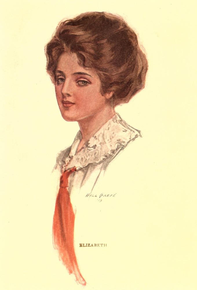 Cupid's Understudy c.1909 Woman with Red Scarf Poster Print by Will Gref