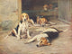 Puppy Days Poster Print by Wright Barker showcasing adorable puppies.