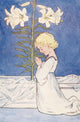 Summer Flowers c.1910 Madonna Lily Poster Print by Eleanor S. March