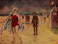 New Zealand at the Front 1917 Between the Devil and the Deep Blue Sea Poster Print