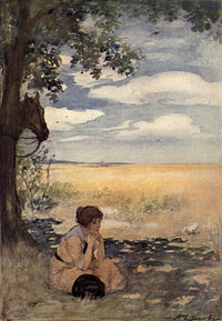 You Never Know Your Luck 1914 Poster Print - Girl Under Tree