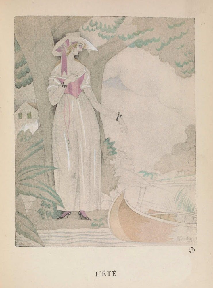 Gazette du Bon Genre 1922 L'Eté Poster Print by Charles Martin