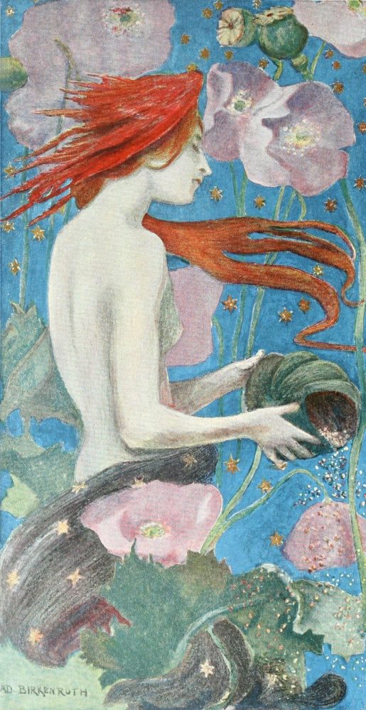 The Studio 1898 Mermaid Poster Print by Adolphe Birkenruth