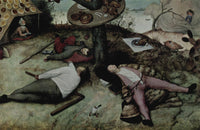 Land of Plenty Poster Print by Pieter Bruegel - Beautiful landscape art print.