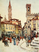 Florence & Some Tuscan Cities 1905 Piazza S. Firenze Poster Print by R.C. Goff