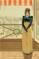 Fashion in Paris 1898 View from a Window Poster Print by François Courbin