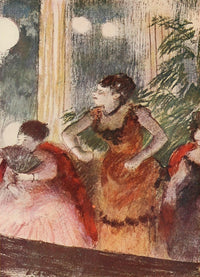 Le Cafe-concert Poster Print by Edgar Degas showcasing vibrant French art.
