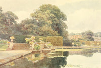 Some English Gardens (1904) Pool Poster Print by George S. Elgood