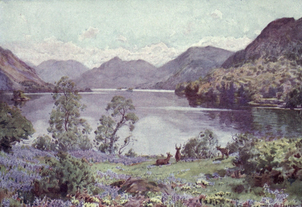 English Lakes Ullswater from Gowbarrow Park Poster Print by A. Cooper